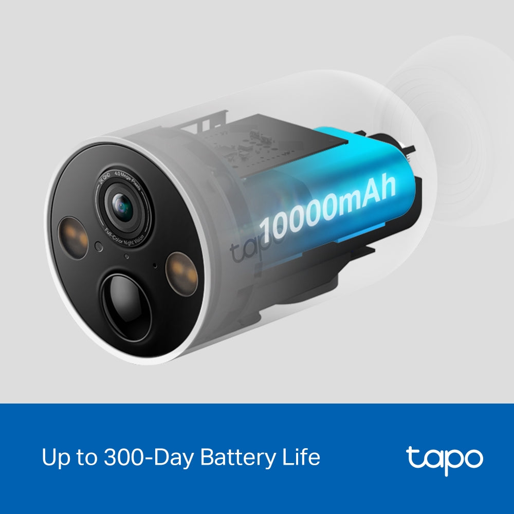 TP-Link Tapo C425 Battery Powered WiFi Camera | Starlight, 2K QHD, Smart AI, Wireless | IP66 Dust & Water Resistant TP-Link Tapo C425 Battery Powered WiFi Camera | Starlight, 2K QHD, Smart AI, Wireless | IP66 Dust & Water Resistant